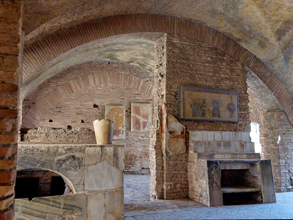 Ostia Antica Perserved Interior Dwelling Place