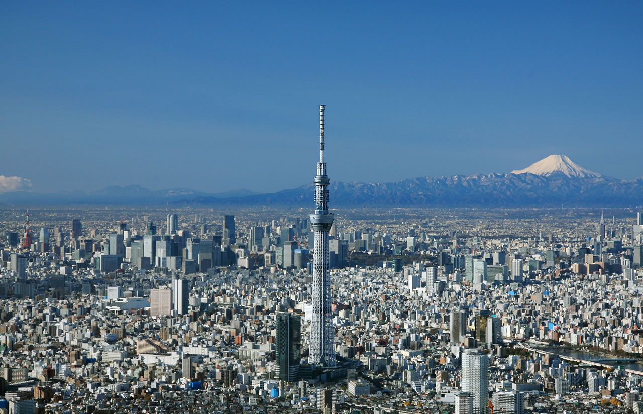 sky view of skytree