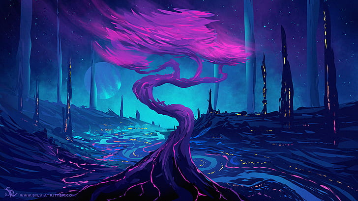 Purple Tree