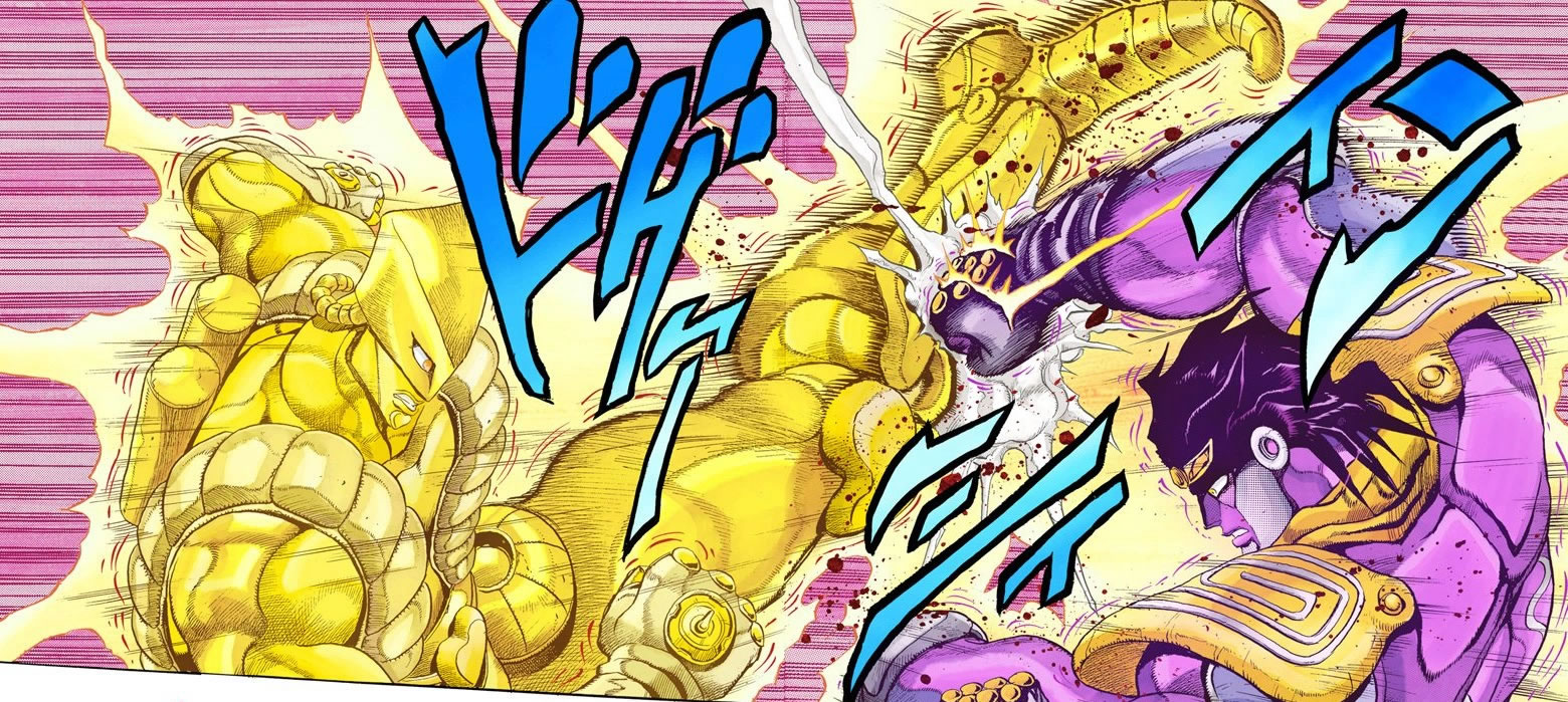 Tusk act 4 VS Star platinum